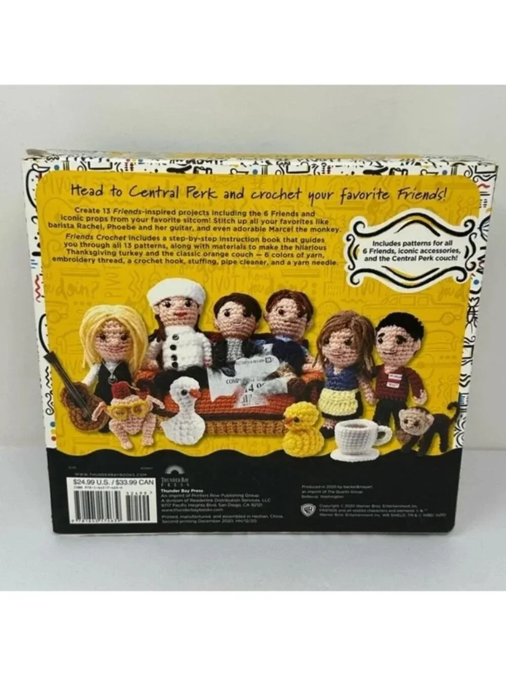 Friends TV Show Complete DIY Crochet Kit Make 13 Characters & Accessories New